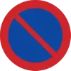 Vägmärket som visar parkeringsförbud